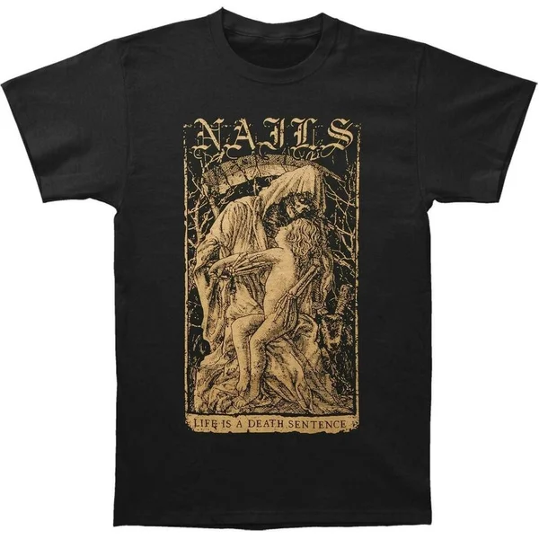 

Nails Men's Death Sentence Slim Fit T-shirt Black Tee