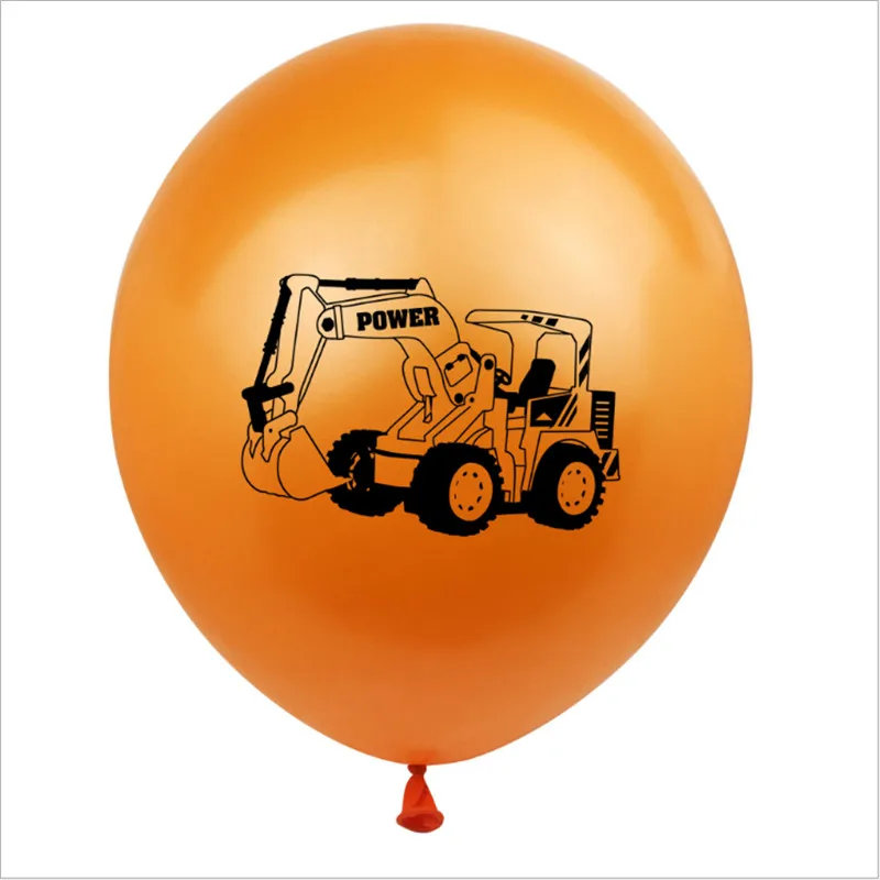 12 дюймовый экскаватор строительство автомобиля резиновые шары мальчик тема