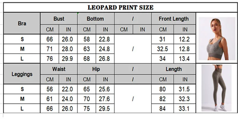 Women Sportswear Yoga Set Seamless Fitness Yoga Suit Leopard Print Workout Clothes For Women Sport Suits Gym Wear Sports Outfit
