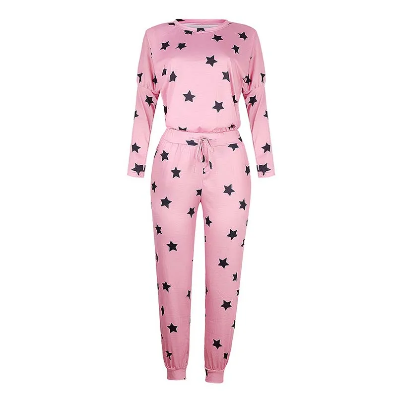 

2020 Autumn Pajama Set Women Loungewear Tie Dye Lounge Wear Set Female Nightwear Ladies Sleepwear Homewear Women Sleep Wear
