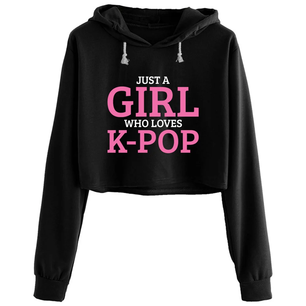 

Укороченные толстовки K-Pop для женщин, готический гранж, пуловер в стиле Харадзюку для девочек