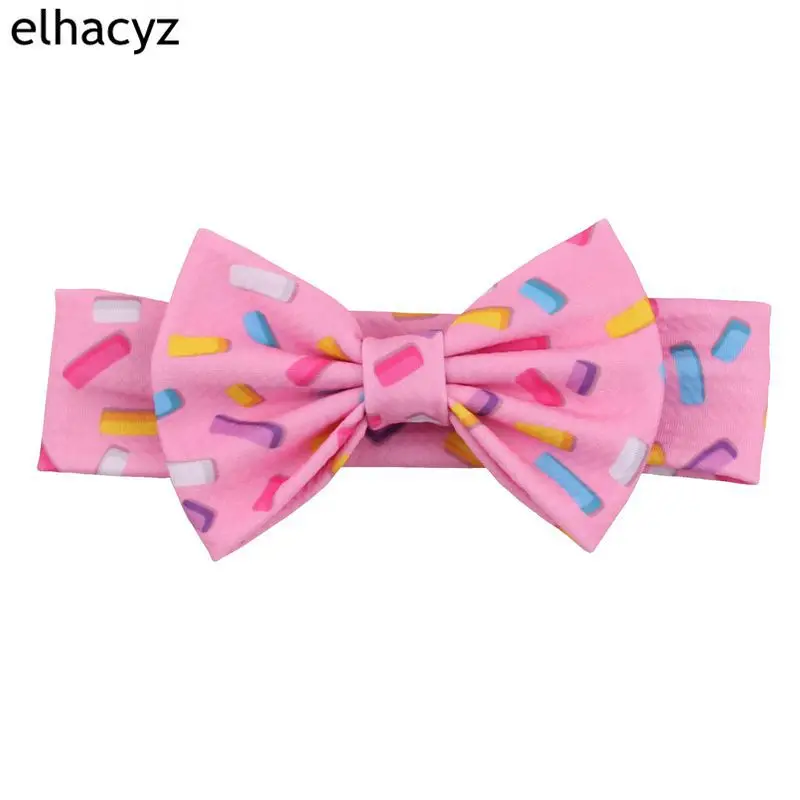 

Повязка на голову для девочек, эластичная, с цветами и бантом, 5,5 дюйма, 1 шт.