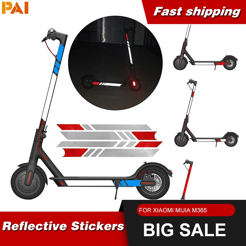 

Reflective Stickers for Xiaomi Mijia M365 Scooter Stickers Night Riding Safety Stickers Pedal Stickers Skateboard Accessories