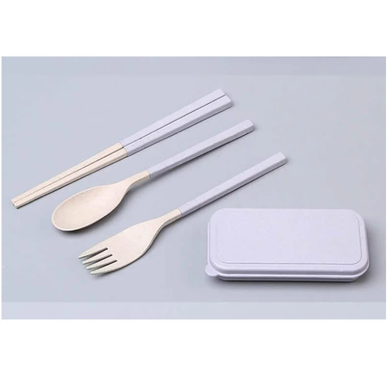 3 в 1 столовая посуда на открытом воздухе столовые приборы вилка/Ложка/палочки для