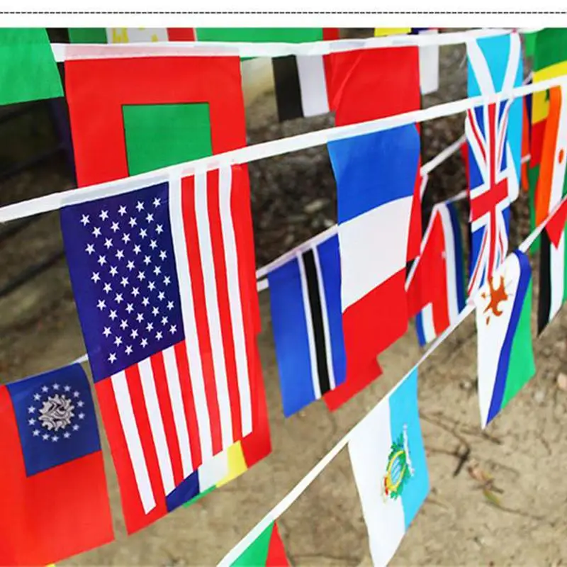 Europe Countries Flag Euro Cup Country Bunting National String Flags Banner Football Event Garlands High Decoration | Дом и сад