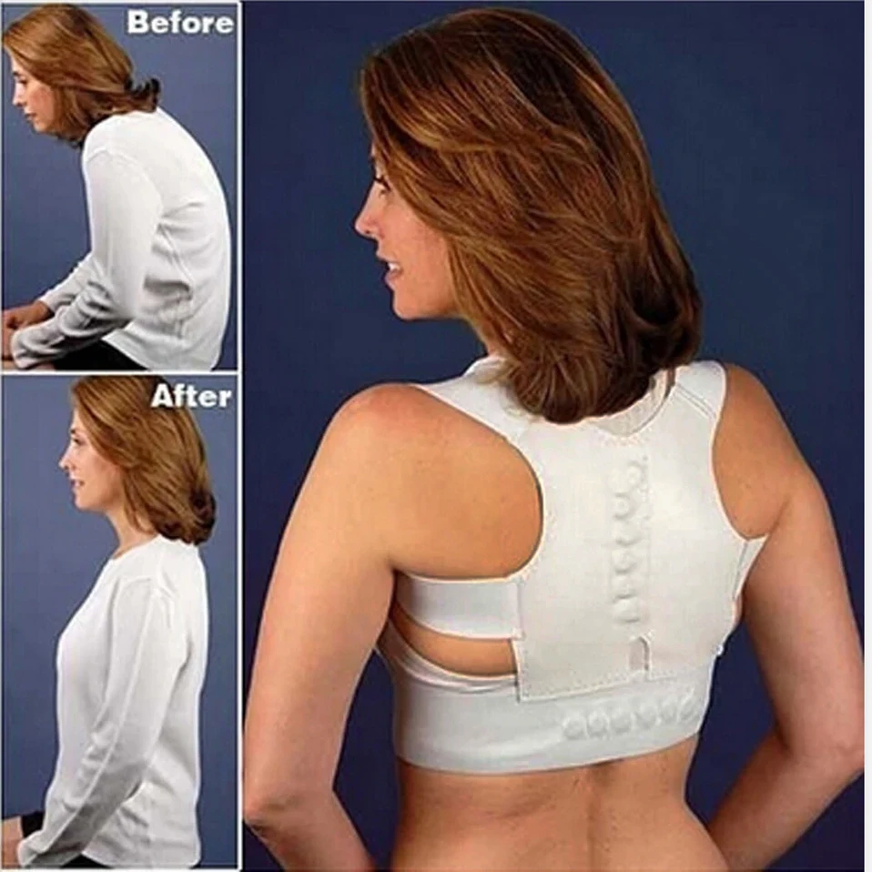 

Ортопедическая магнитная терапия, поддерживающий пояс для плеч и спины, Корректор осанки, корсет для плеч и позвоночника, выпрямитель для с...