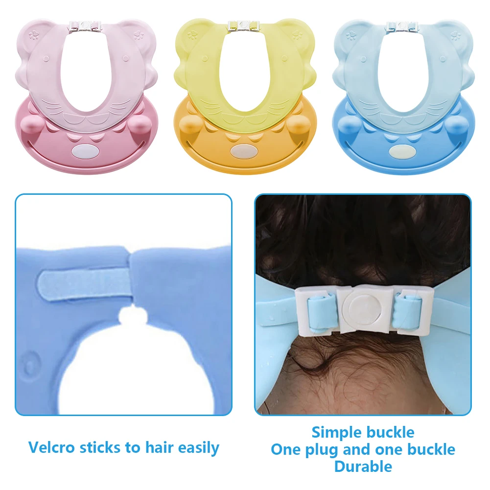 

Hat Toddler Cute Bathing Eye Protection Adjustable Wash Hair Shower Kids Bath Baby Shampoo Cap Shield Children Soft