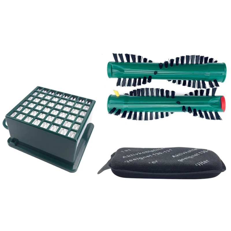 

Hepa Filter & Roll Brush & Motor Activated Carbon Filter For Vorwerk VK130 VK131 Vacuum Cleaner Parts