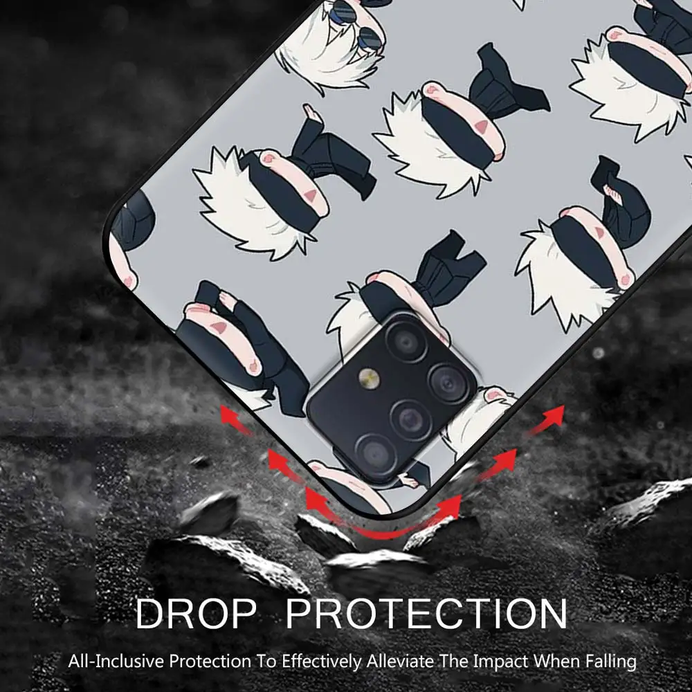 

Anime Jujutsu Kaisen Phone Case for Samsung Galaxy A51 A71 A21S A12 A11 A31 A52 A41 A32 5G A72 A02S Silicon Back Cover