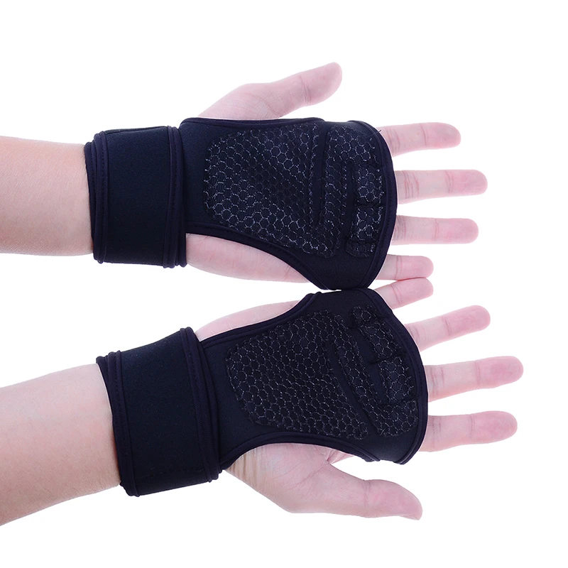 Breathable Anti Slip Gym Fingerless Glove Sports Fitness for Women Men Bodybuilding Weightlifting Excise Sport Gloves | Спорт и
