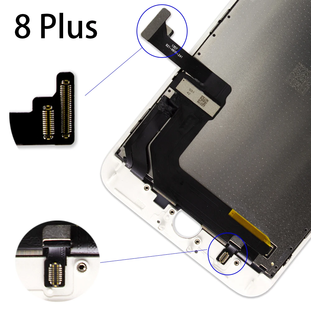 Черный/белый Pantalla ЖК-дисплей дигитайзер для iPhone 7 Plus A1661 A1784 A1785 3D сенсорный экран Замена без Dead Pixe