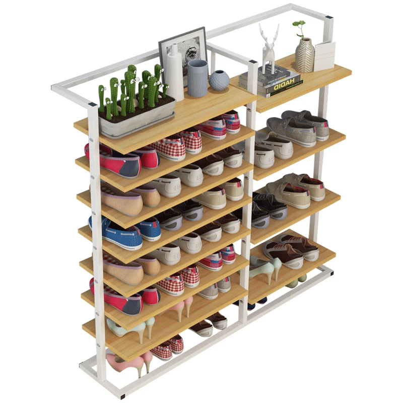 Модная полка для обуви простая домашняя хранения Современная железная