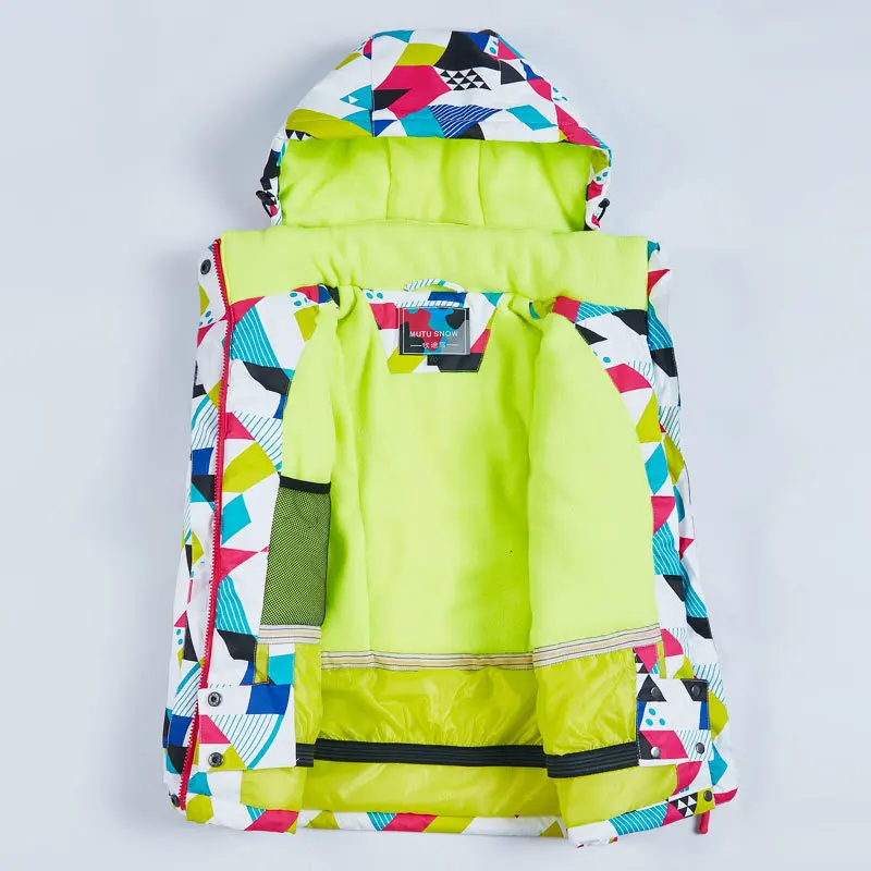 

High quality children's windproof ski suit warm winter snow coat girl's ski suit and ski suit
