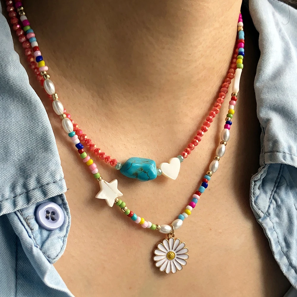 Женское колье в богемном стиле | Украшения и аксессуары