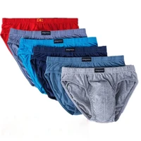 100 cotton mens briefs plus size men underwear panties 5xl6xl mens breathable panties solid sexy comfortable shorts