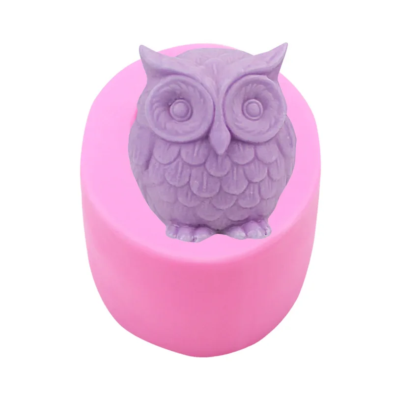 1PC 3D Silicone Owl Candle Mold DIY Handmade Resin for Craft Making Plaster Wax Shape Mould | Дом и сад
