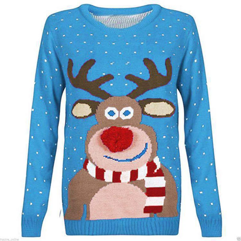 Xmas Sweaters Reindeer Snowman Deer Ugly Make Christmas Again Winter Sweater Funny Gift Womens Mens Unisex Costume Cosplays