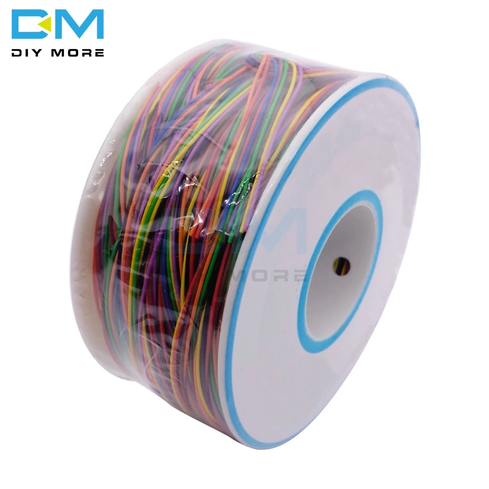 280M 30AWG Wrapping Wire 8 Colors Tin Plated Copper PCB Cable Breadboard Jumper Insulation Electronic Conductor Wire Connector