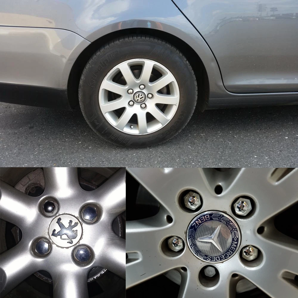 Серебристый болт с винтовой крышкой ступицы 21 м/19 мм/17 м колпачки на Колесные