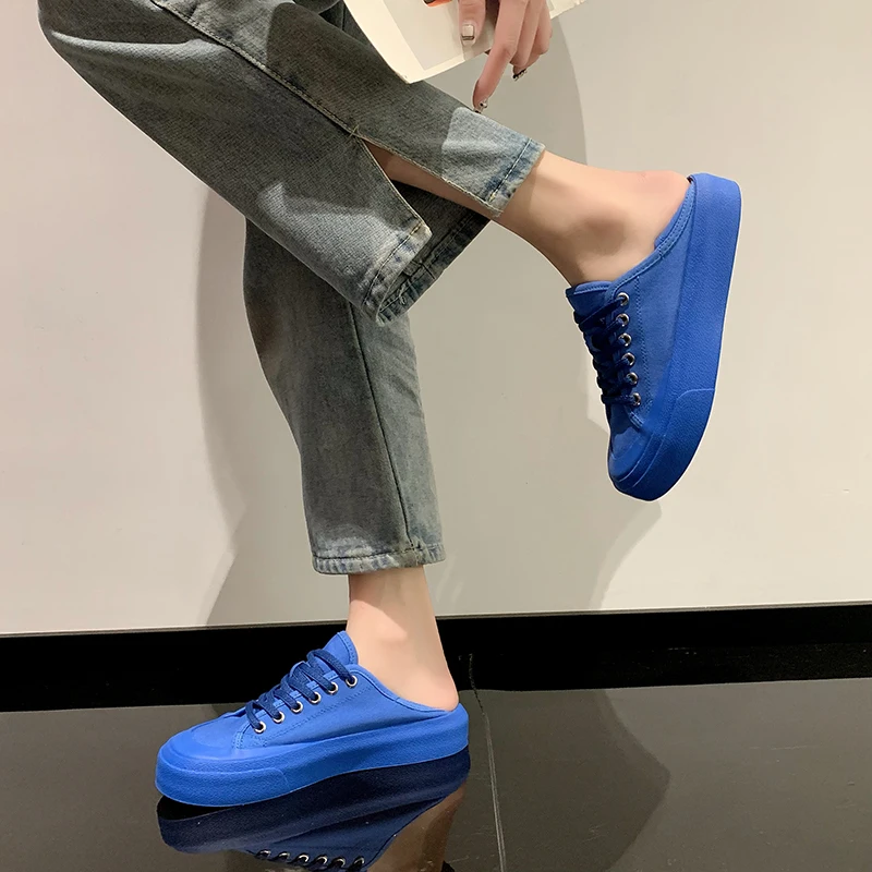 

Small White Shoes Women Espadrilles Platform Round Toe Modis Casual Female Sneakers Flats Cross New 2021 Summer Dress Rubber Bas