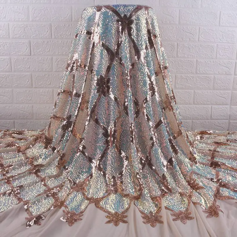 Последний Розовый французский нигерийский кружевной ткани 2020 высокое качество