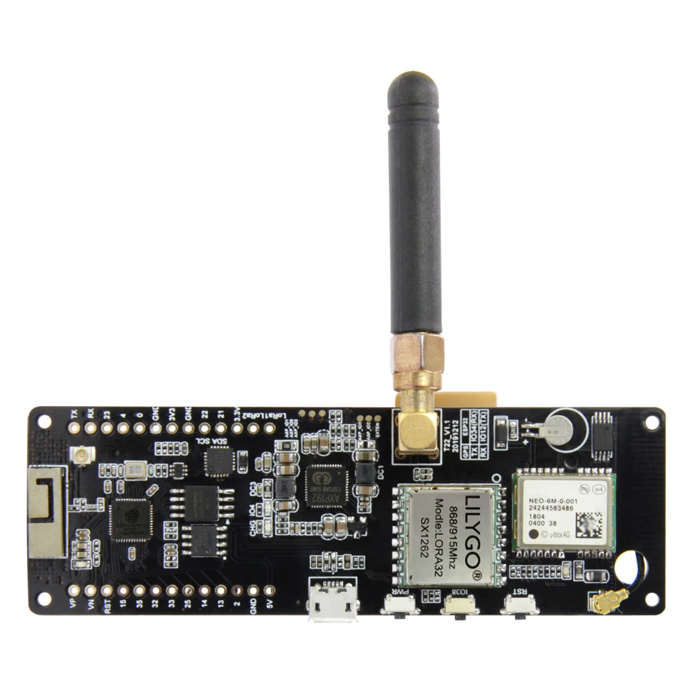 TTGO Т-образной балки V1.1 SX1262 868/915/МГц ESP32 Wi-Fi Беспроводной Bluetooth модуль GPS NEO-6M SMA LORA 32