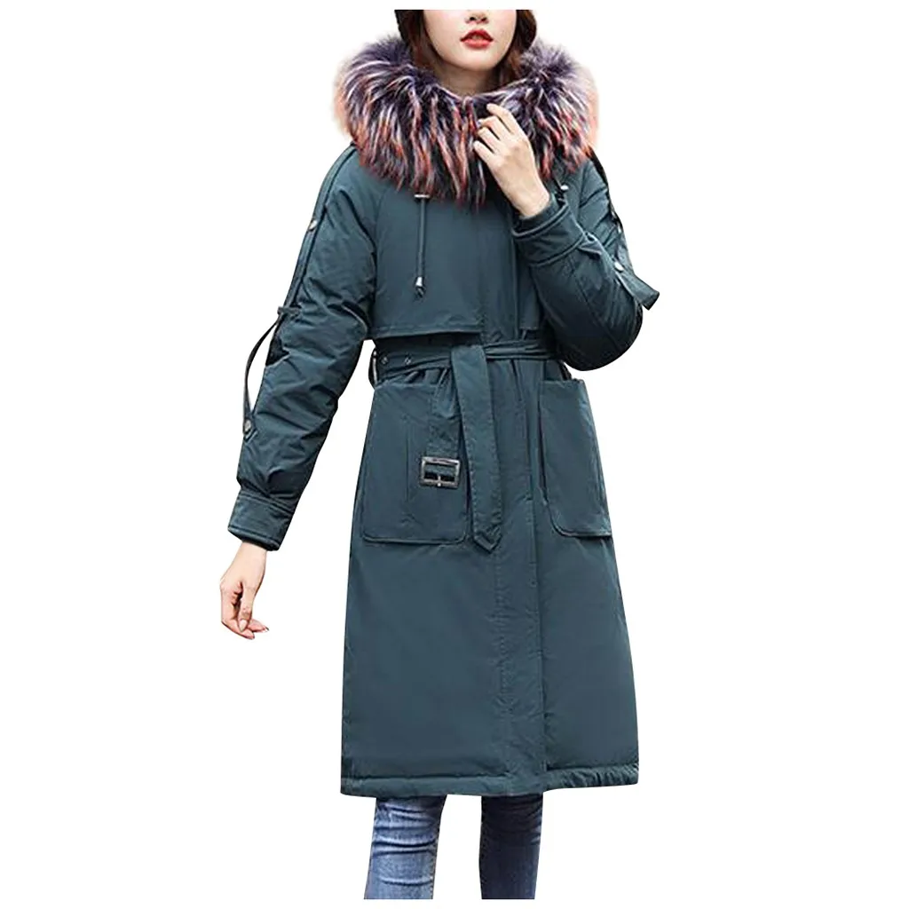 4 вида цветов новинка 2019 женские парки зимнее пальто из толстого хлопка зимняя