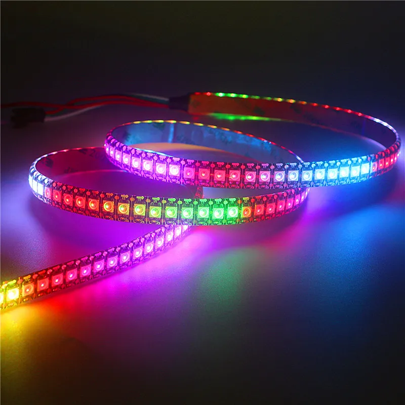 WS2812B Pixel RGB LED Strip 5V 144LEDs/M Individually Addressable Programmable SK6812 2812 Digital Full Color Lamp Tape 0.5M 1M