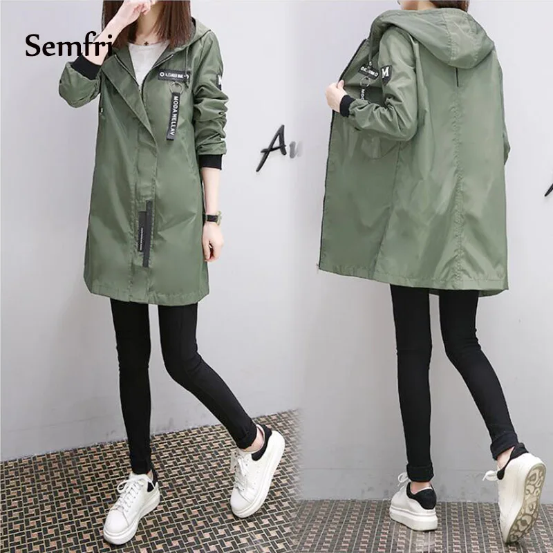 Semfri Jacket Women 2020 Autumn Winter Chaqueta Mujer Plus Size Slim Baseball Clothes K Pop Medium Length Windbreaker Coats
