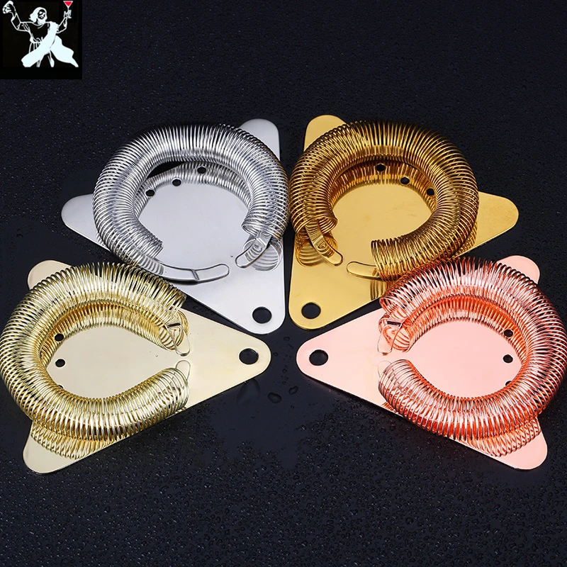 

Triangular Type Bar Cocktail Strainer 304 Stainless Steel Spring Strainer Ice Separator Bar Cocktail Tool