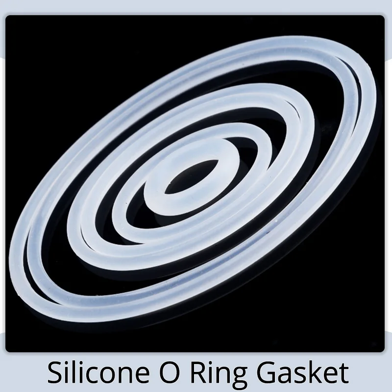 

White Silicone O Ring Gasket OD 3 ~ 55mm Food Grade Rubber Insulate Round ORING Shape Seal O-ring Silicone Rings