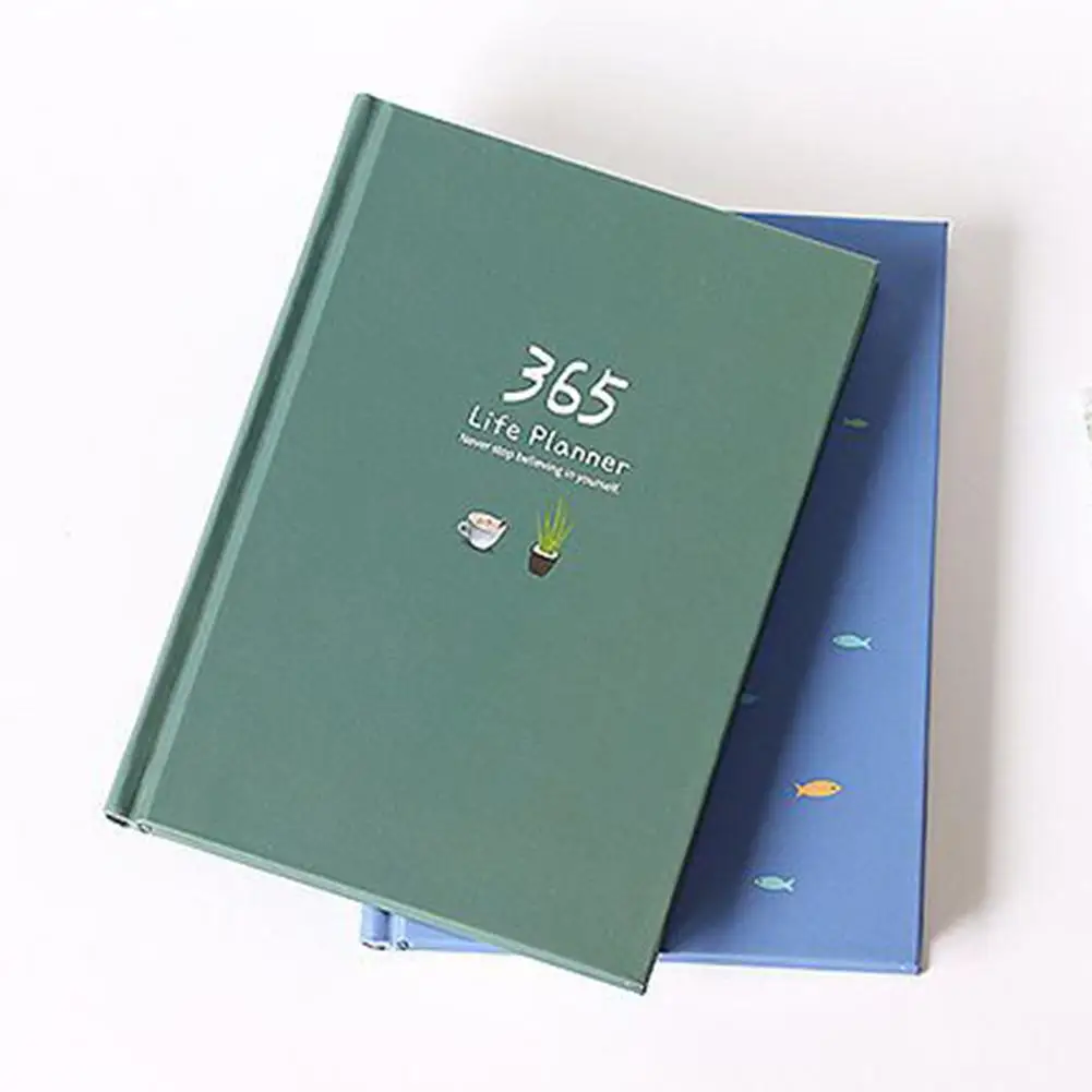 

365 Days Cute List Diary NoteBook Planner Colorful Inner Page Notepad Daily Plan Yearly Agenda School Office Stationry