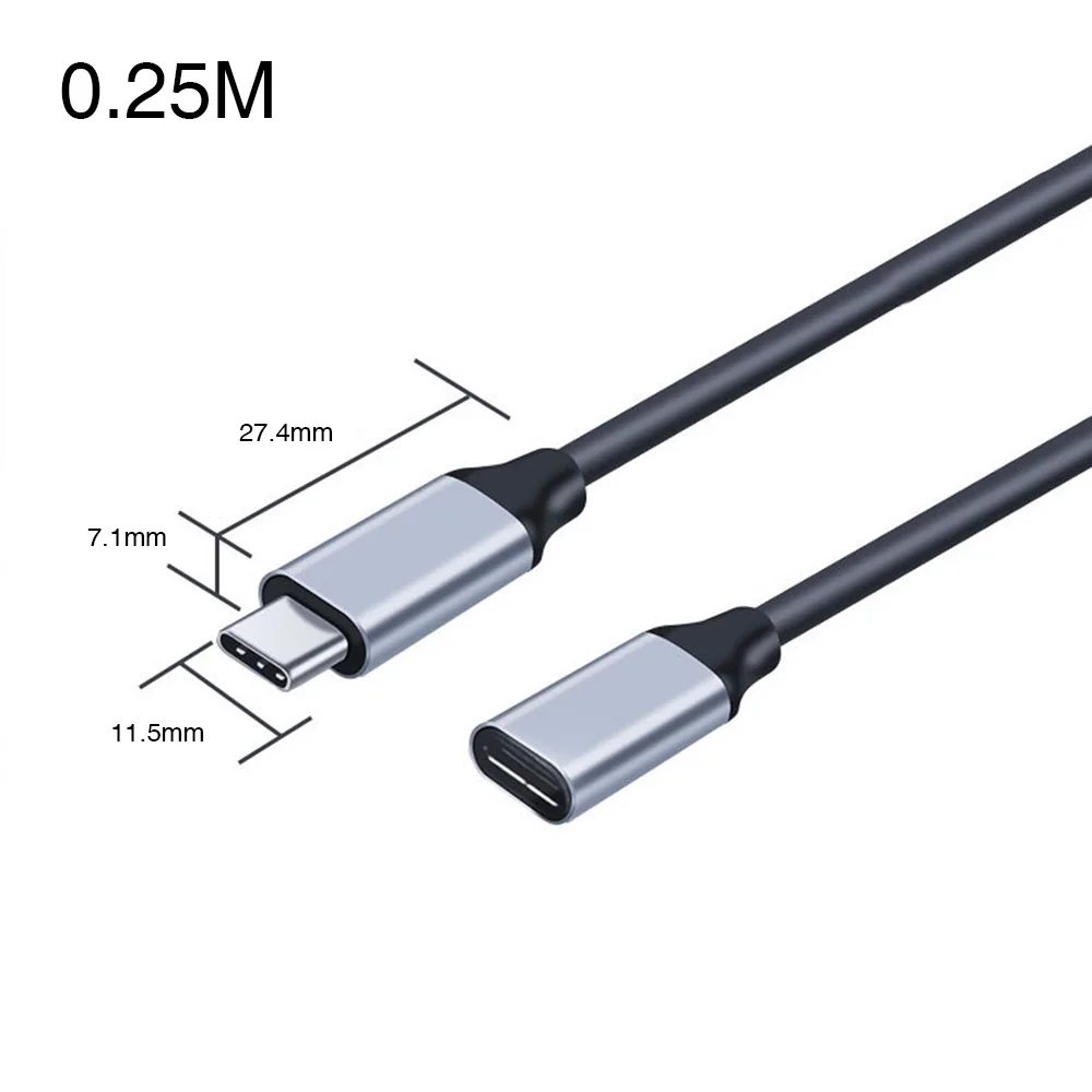 

Type C cable USB C male to female extension cable USB3.1 Gen1 400M/S 3A 60W PD fast charging 4K HD transmission cable data cable