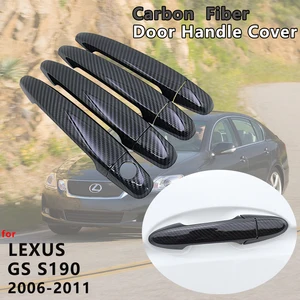 Для Lexus GS S190 2006 2007 2008 2009 2010 2011 крышка ручки двери из углеродного волокна Накладка для автомобиля Стайлинг наклейки аксессуары
