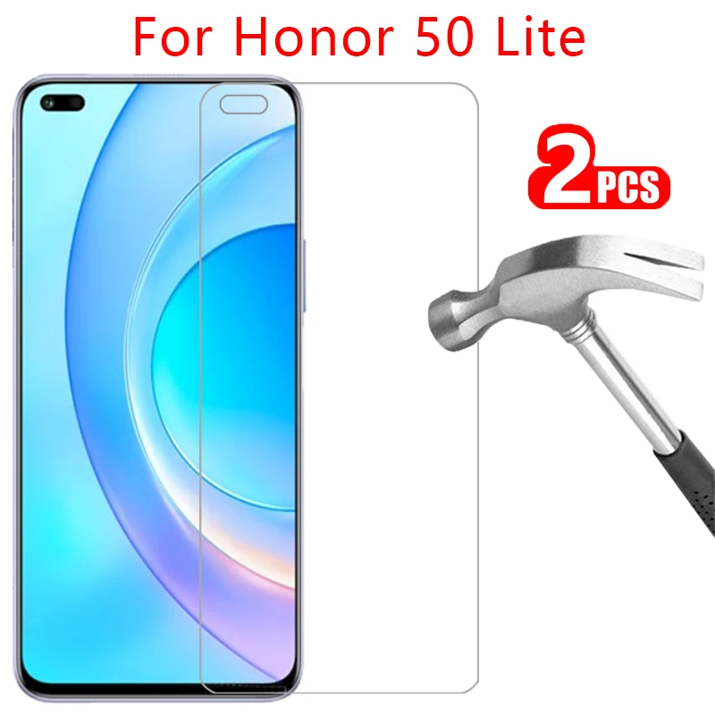

protective tempered glass for huawei honor 50 lite screen protector on 50lite light 6.67 film huawey huwei hawei honer onor honr