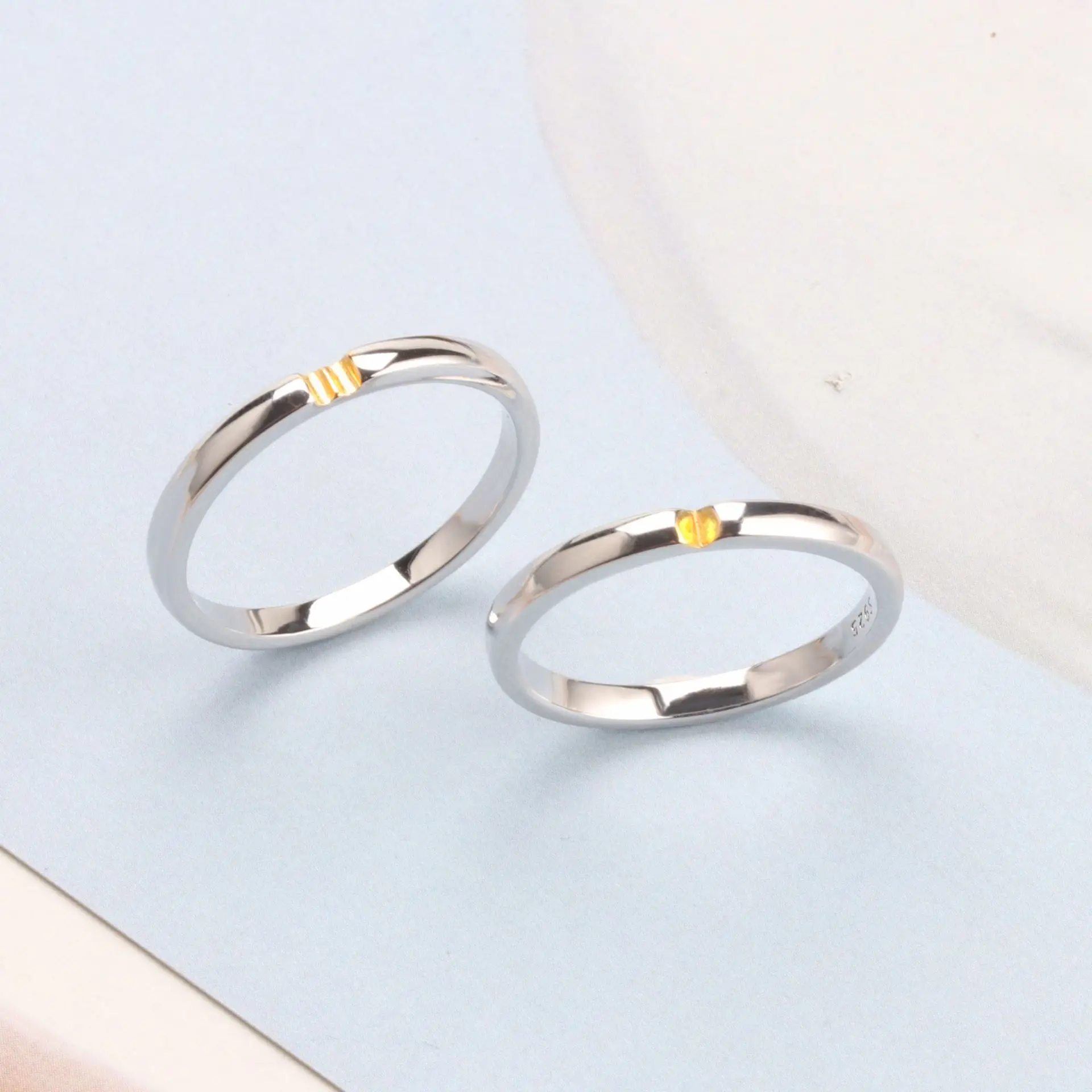 

925 Silver Sterling Bridal Heart Rings for Lovers Engagement Wedding Party Brand Fine Jewelry Cute/Romantic Luxury Love Gifts