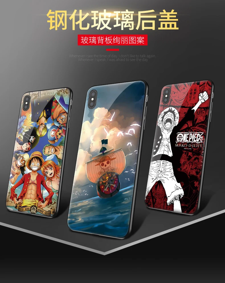 Luffy мультфильм Цельный телефонный чехол для iphone X XR XS Max 7 6 6S 8 plus|Бамперы| |