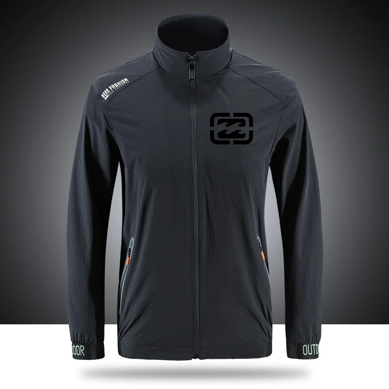 

BR Billabongs Breathable Brand Jackets Men's Outdoor Zippered Light Soft Fashion Casual Front Printing sportswear jackets N044