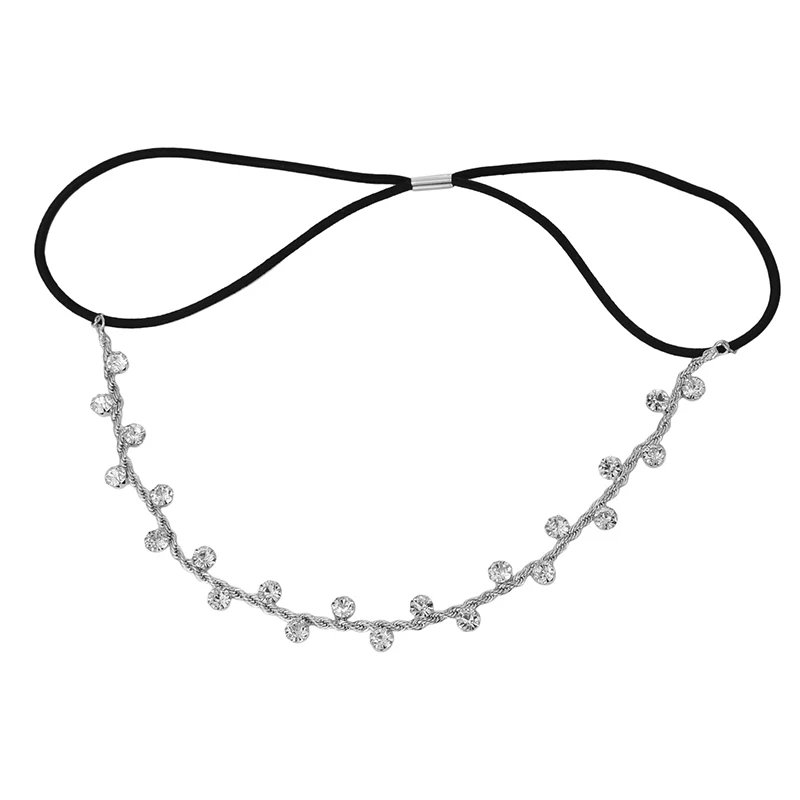 

Korea Crystal Rhinestones Head Bands Bridal Wedding Jewelry Hair Bands Headdress Women Girls Temperament Hair Accessories