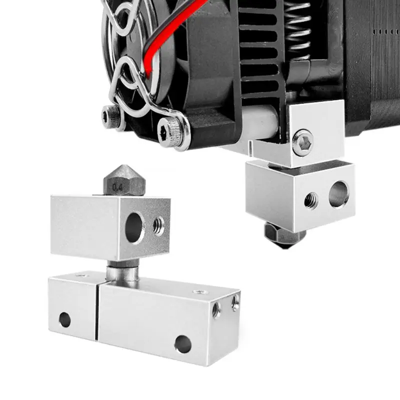 1 комплект MK10 все металлические Hotend с нагревательным блоком резьбовое сопло для