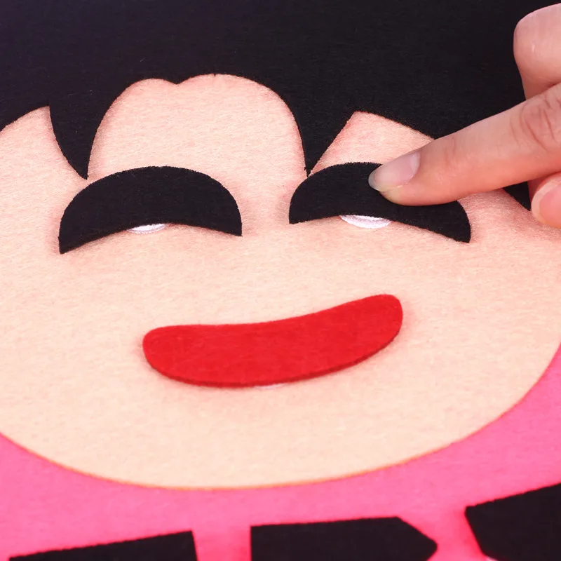 Обучающие игрушки монтессорил сделай сам пазл с эмоциями и изменением 30 см *