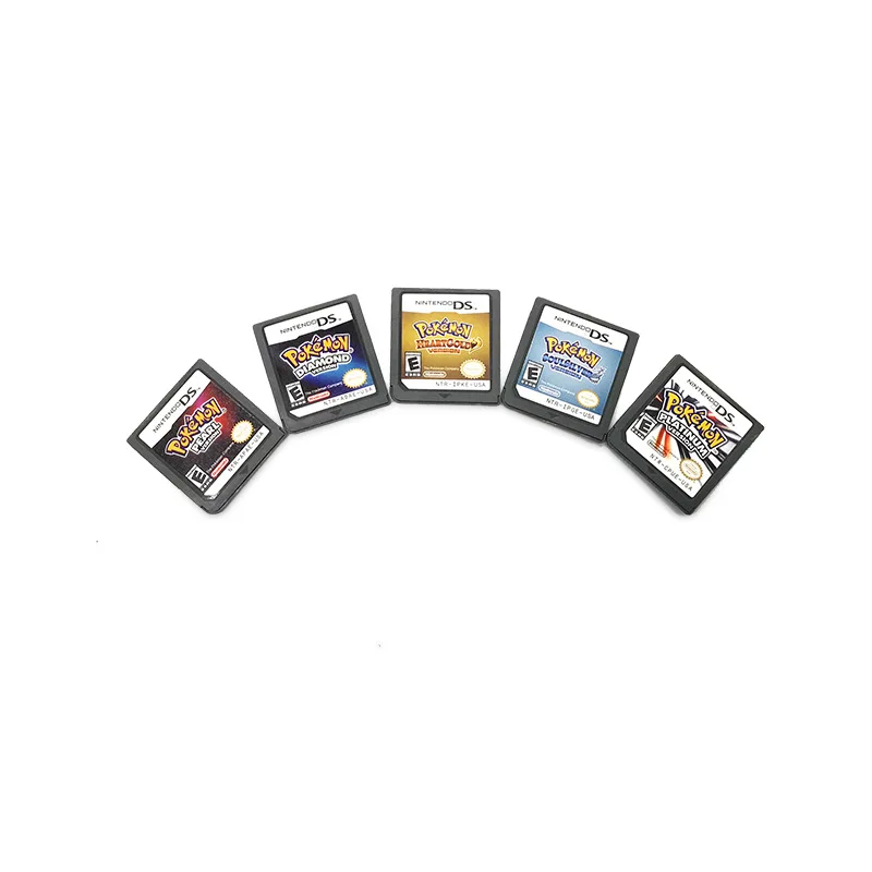 Игровая карта DS 3DS NDSi NDS Lite, игровая карта DS, Покемон с золотым сердцем Gintama/красивый Покемон, черный Покемон, белая карта от AliExpress WW