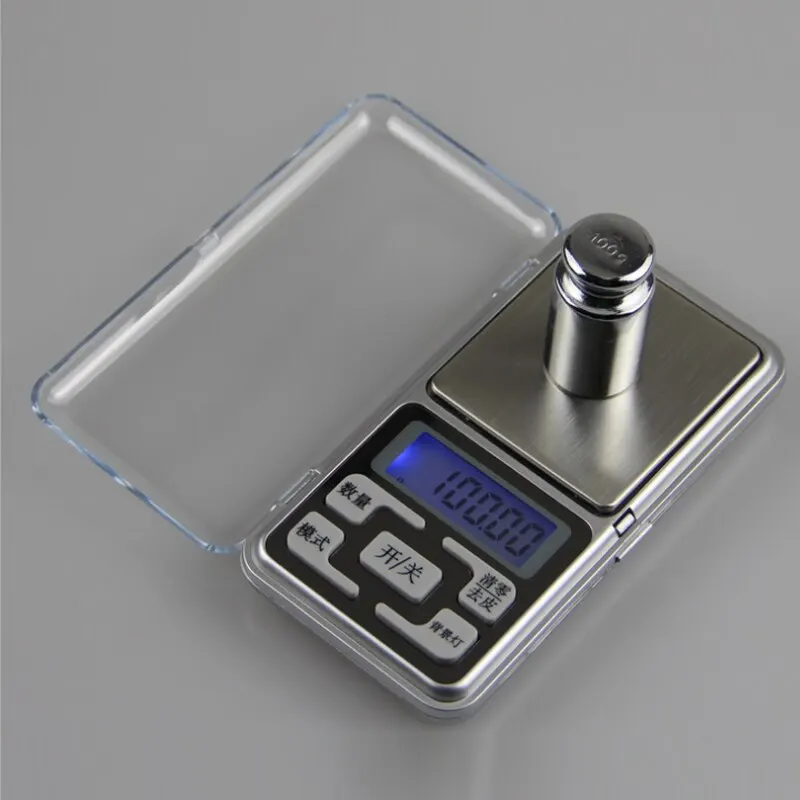 Mini Digital Scale 100/200/300/500g 0.01/0.1g High Accuracy Backlight Electric Pocket For Jewelry Gold Kitchen Gram Weight LCD |
