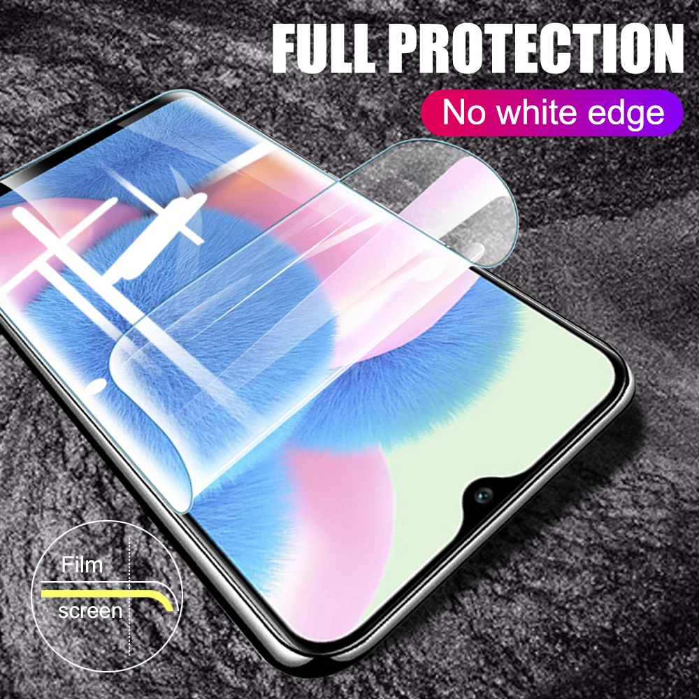 2pcs hydrogel film for samsung galaxy a30 a30s screen protector samsang glaxy a 30 s 30s full cover hd safety films not glass free global shipping