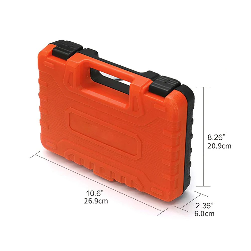 

53PCS Tool Box Ferramentas Manuais Metric Durable Reversible Ratchet Wrench Drive Socket Set Multipurpose Socket Wrench SetSET