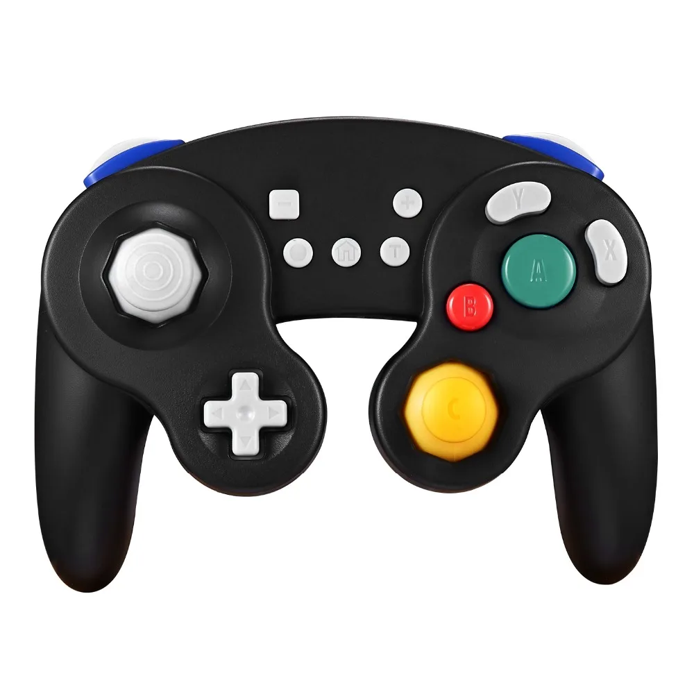 EXLENE Bluetooth беспроводной контроллер Gamecube для nintendo Switch, перезаряжаемый, управление движением/гул/турбо, черный