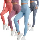Женские Леггинсы для йоги с эффектом пуш-ап, бесшовные мягкие брюки в стиле бохо, для спортзала, фитнеса, бега, 25 дюймов