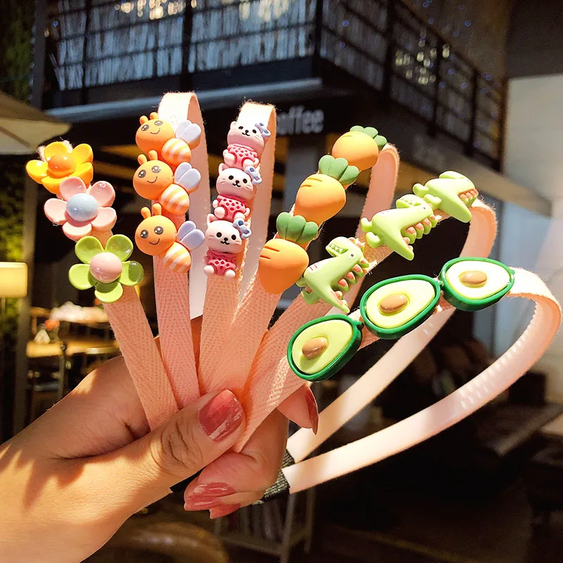 Обруч для волос с животными цветами фруктами 2/3 шт./компл.|Аксессуары девочек| |