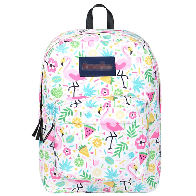 

Flamingo Woman Backpack School Bags for Teenager Girls Ladies Backpacks Student Bookbag Big Capacity Travel Packbag Travel Bag