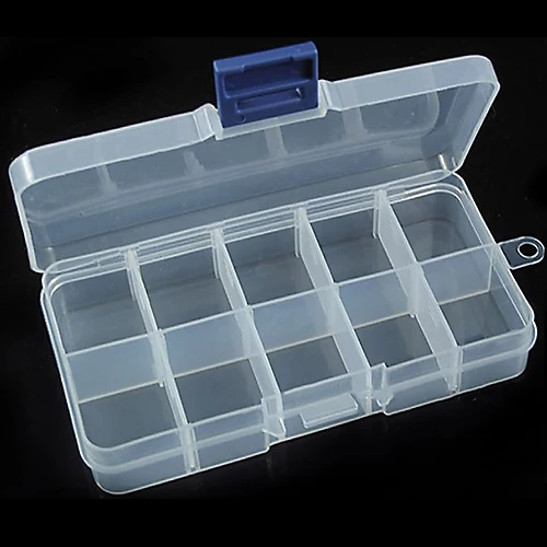 

NEW 10 Small Compartment Storage Cases Box for Nail Art Tips Jewelry holder BHYF